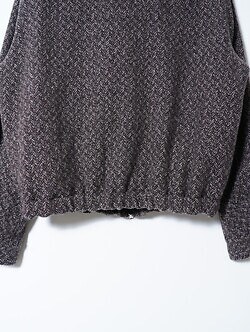 YOKE MENS Herringbone Tweed Zip Blouson IMAGE10