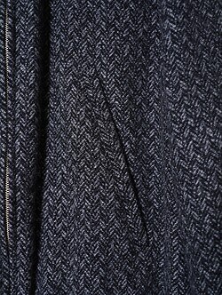 YOKE MENS Herringbone Tweed Zip Blouson IMAGE16