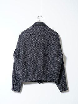 YOKE MENS Herringbone Tweed Zip Blouson IMAGE13