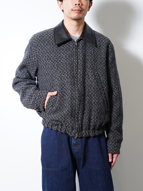Herringbone Tweed Zip Blouson｜YOKE MENS