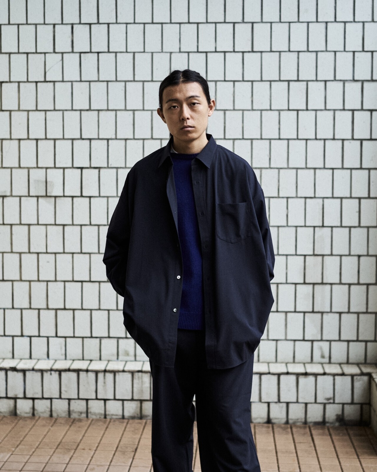 FreshService MENS Wooly Cloth Regular Collar Shirt IMAGE7