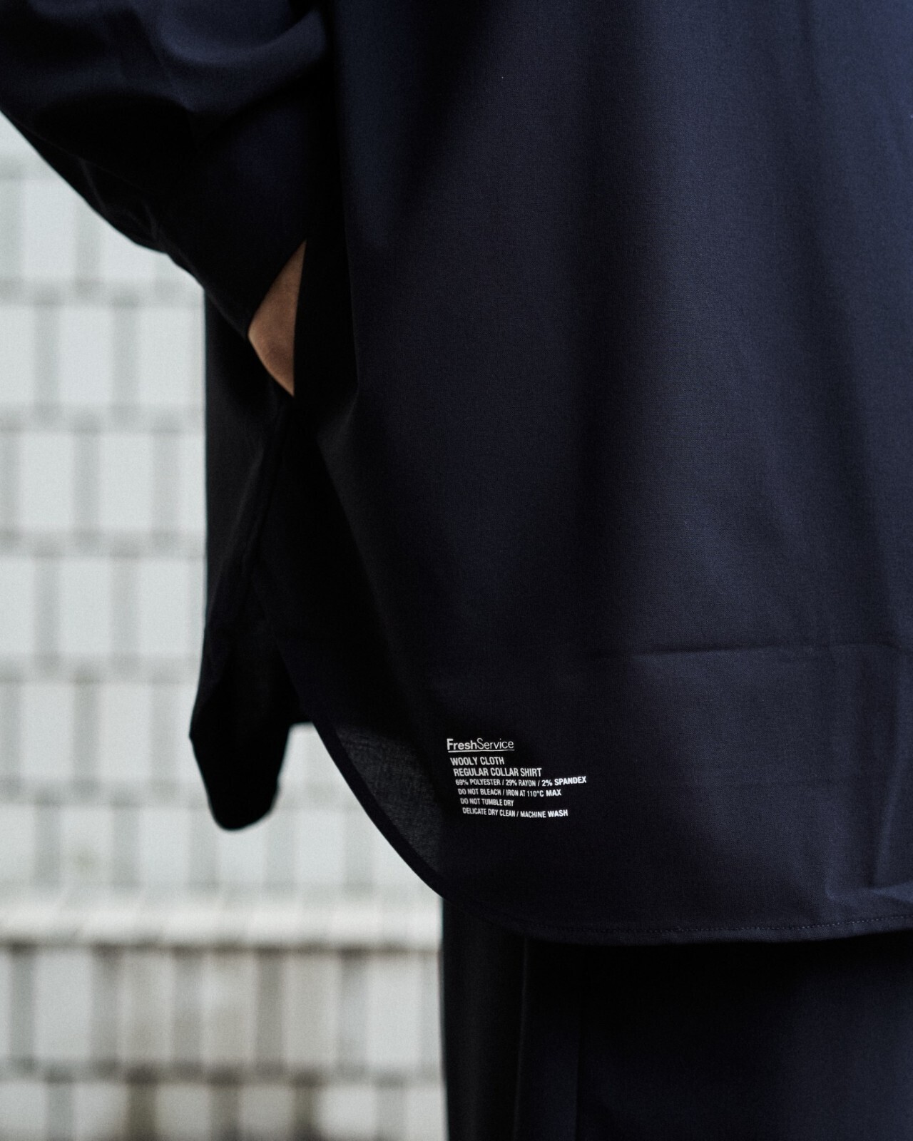 FreshService MENS Wooly Cloth Regular Collar Shirt IMAGE9