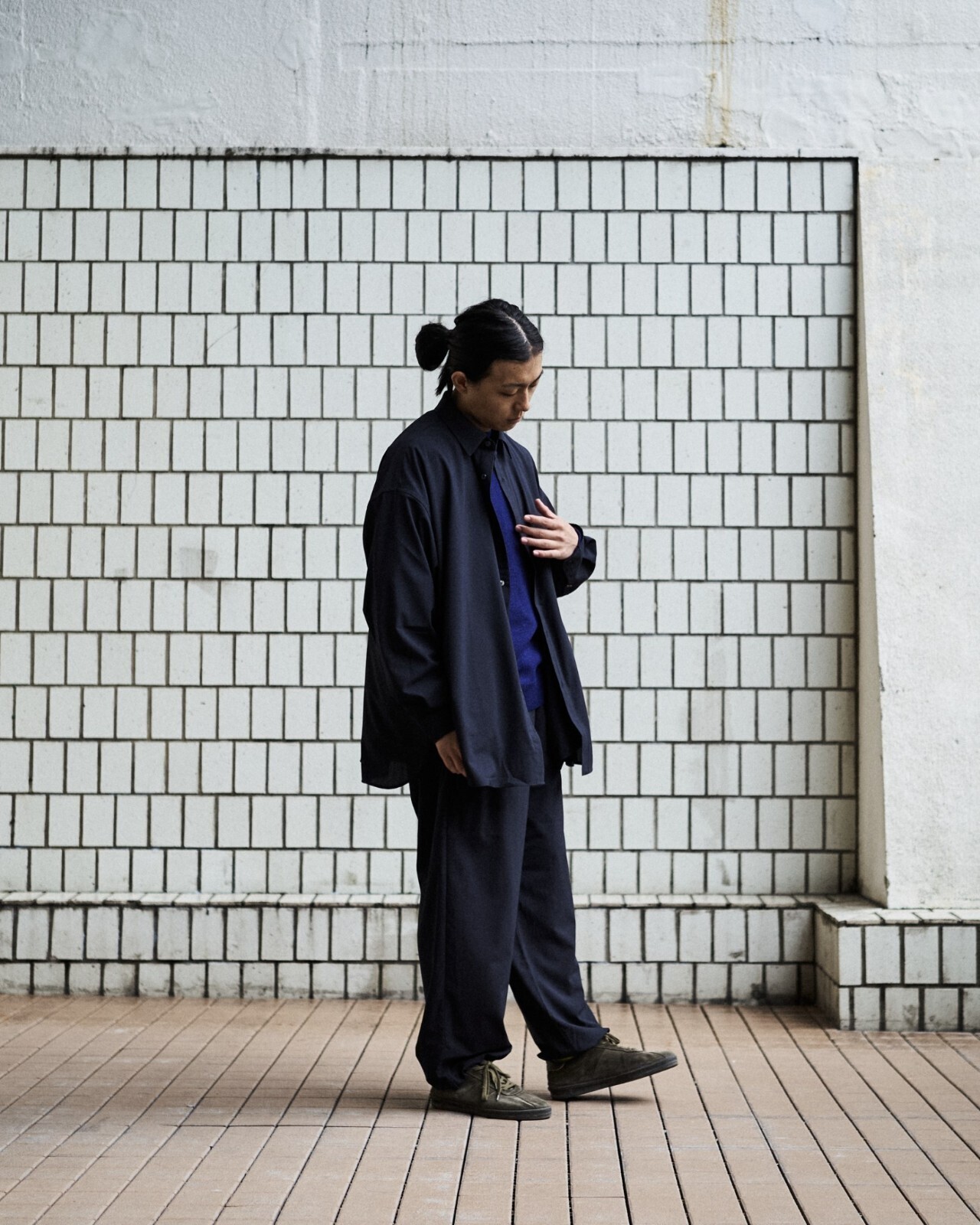 FreshService MENS Wooly Cloth Regular Collar Shirt IMAGE12