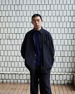 フレッシュサービス メンズ ウーリークロス レギュラーカラーシャツ 画像7