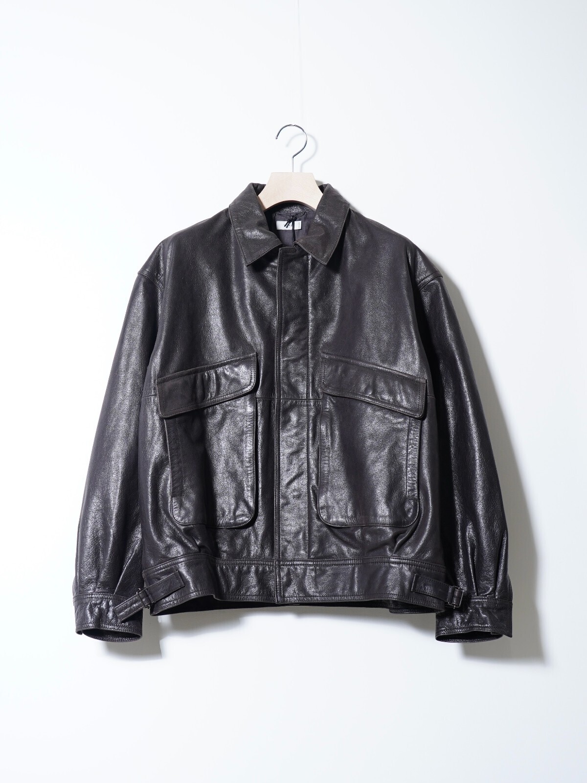 YOKE MENS Leather Flight Jacket IMAGE1