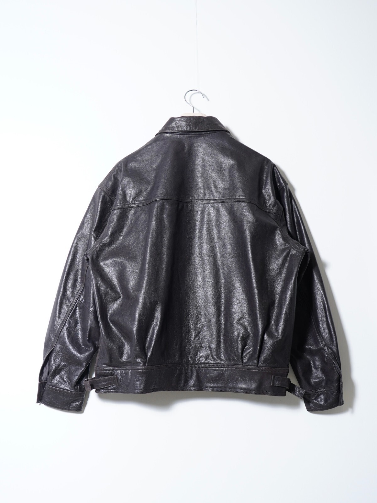 YOKE MENS Leather Flight Jacket IMAGE2