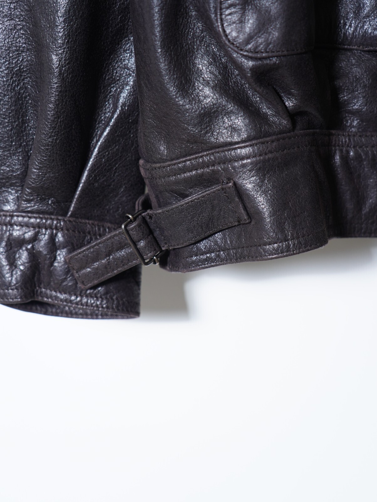 YOKE MENS Leather Flight Jacket IMAGE10