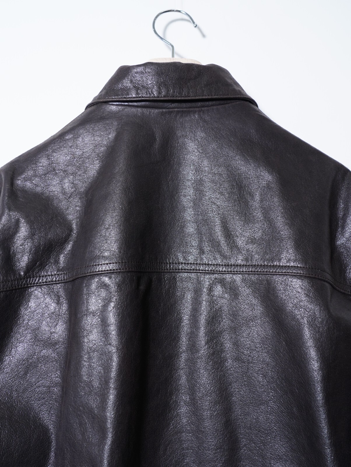 YOKE MENS Leather Flight Jacket IMAGE12