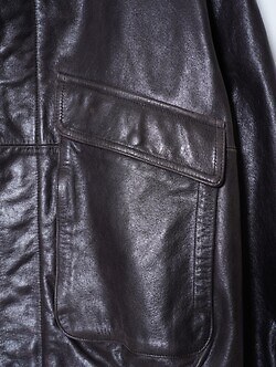 YOKE MENS Leather Flight Jacket IMAGE6