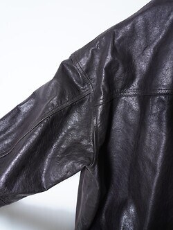 YOKE MENS Leather Flight Jacket IMAGE14