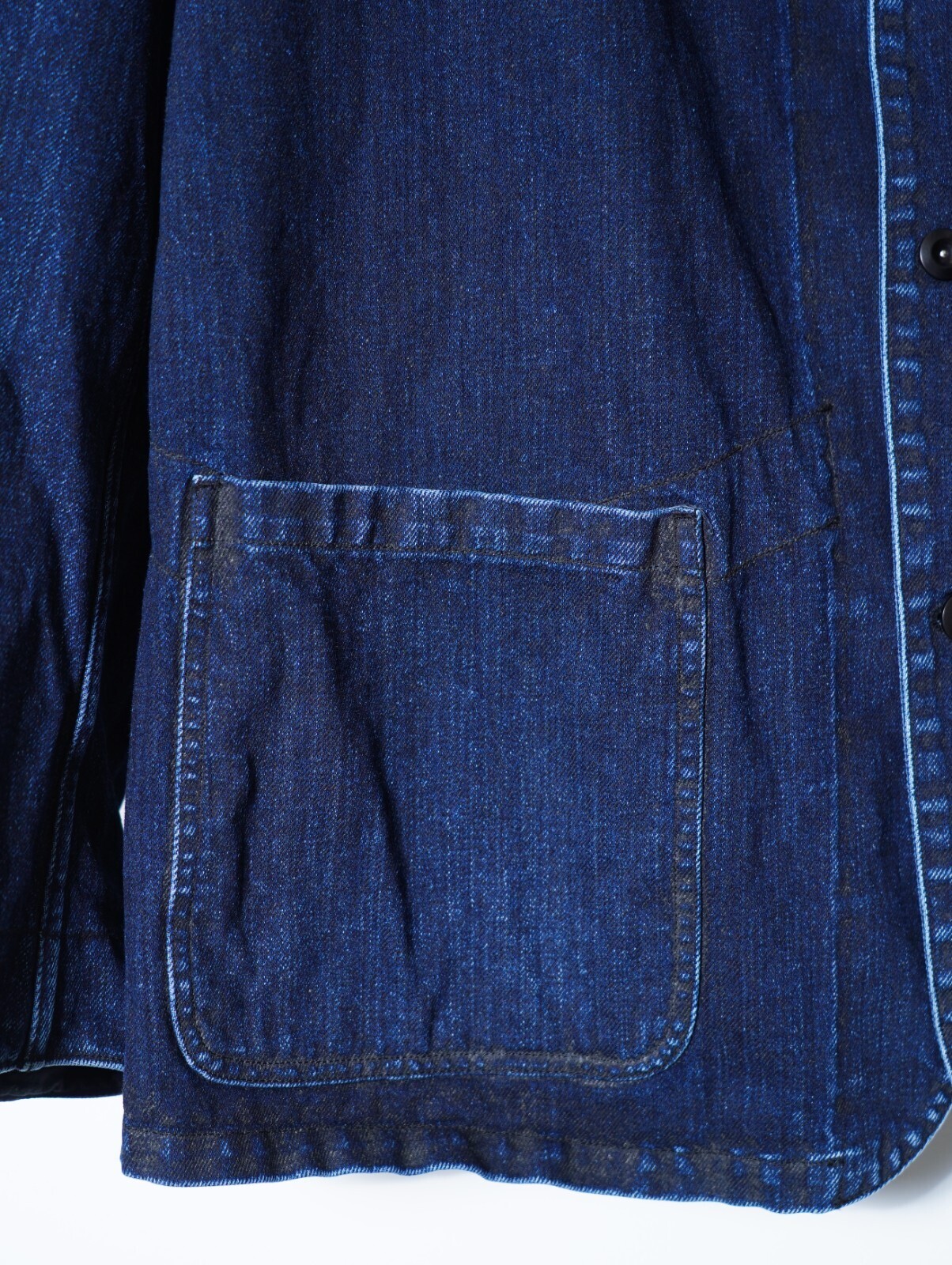 NULABEL MENS URUSHI COATED DENIM COVERALLS IMAGE6