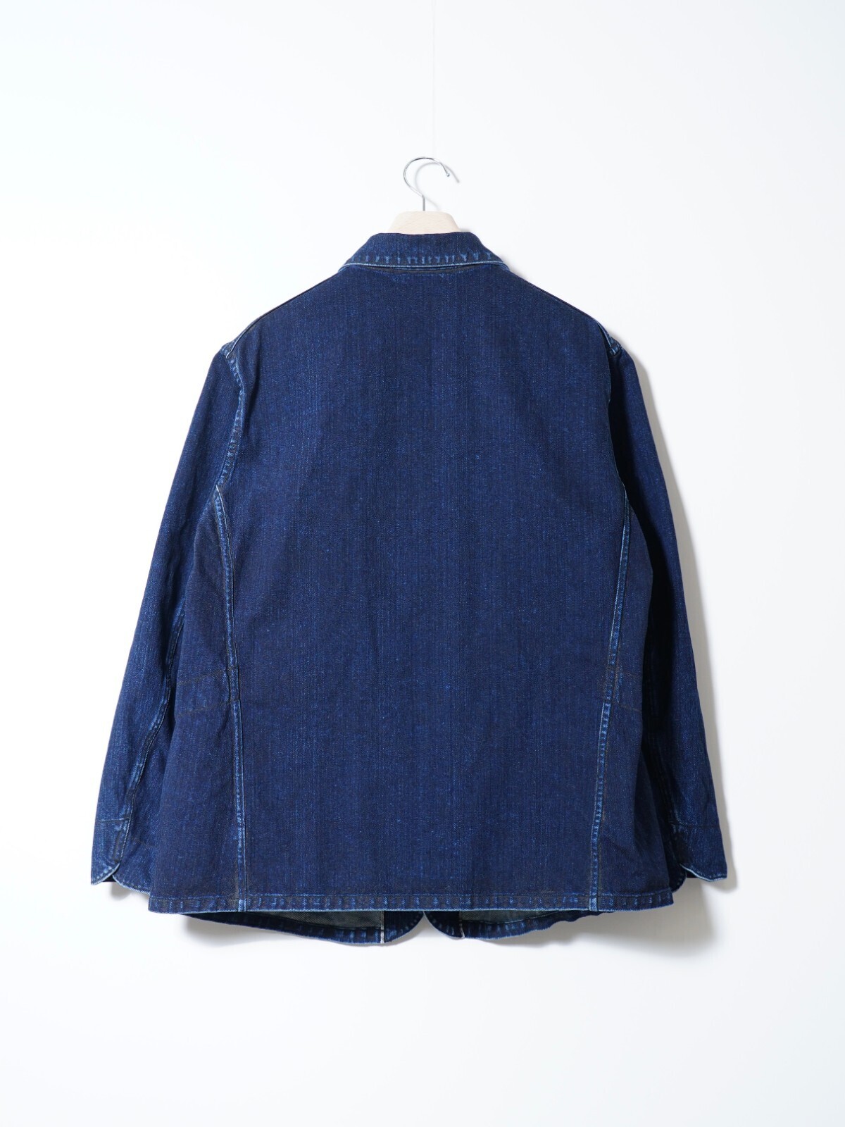 NULABEL MENS URUSHI COATED DENIM COVERALLS IMAGE2
