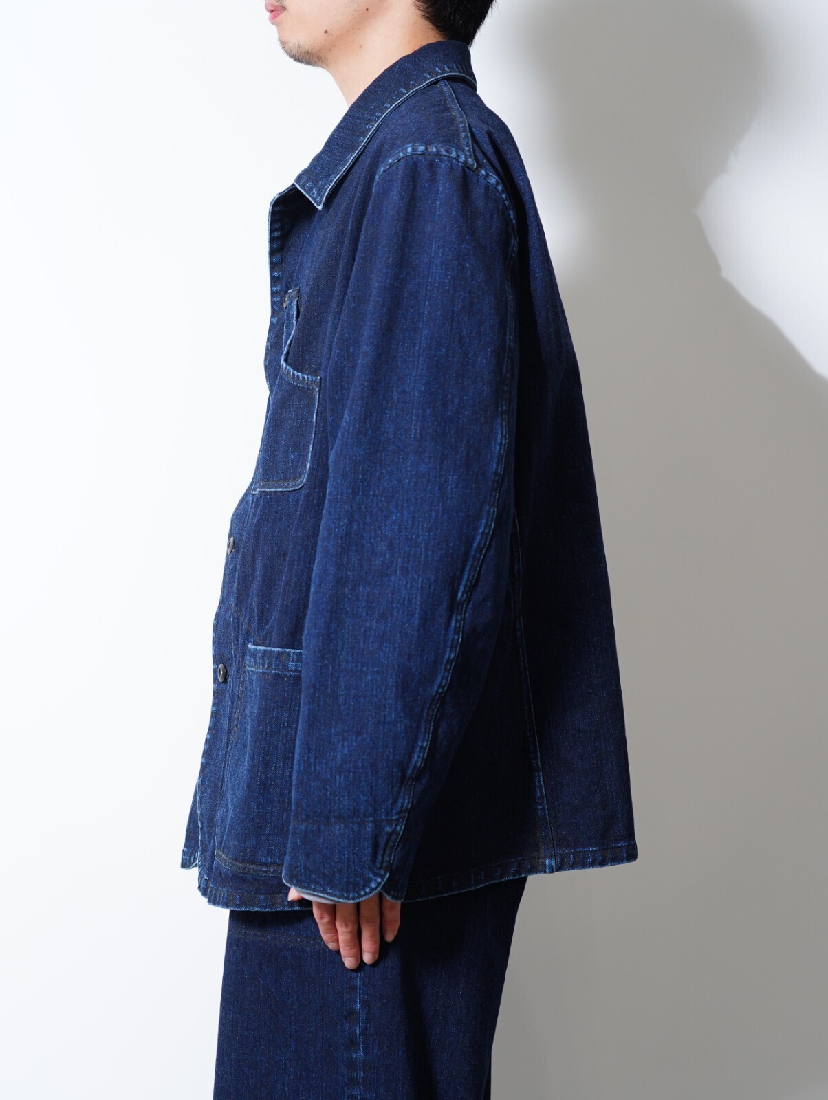NULABEL MENS URUSHI COATED DENIM COVERALLS IMAGE12