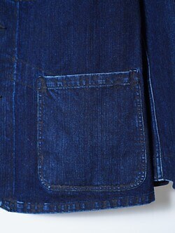 NULABEL MENS URUSHI COATED DENIM COVERALLS IMAGE5