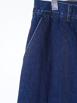 NULABEL MENS URUSHI COATED DENIM BAKER TROUSERS IMAGE6