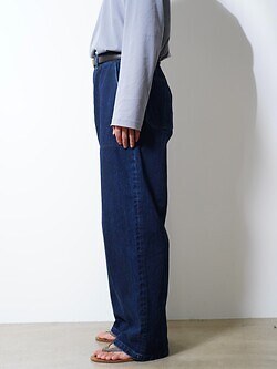NULABEL MENS URUSHI COATED DENIM BAKER TROUSERS IMAGE12