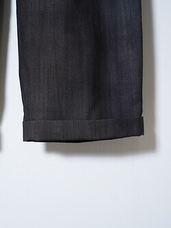 saby MENS TWO TUCK TROUSERS - Bishu Japan Flow dyeing FAB -  IMAGE9