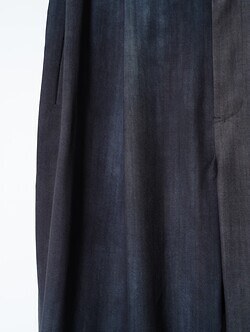 saby MENS TWO TUCK TROUSERS - Bishu Japan Flow dyeing FAB -  IMAGE7