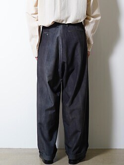 saby 男士 TWO TUCK TROUSERS - Bishu Japan Flow dyeing FAB -  圖片15