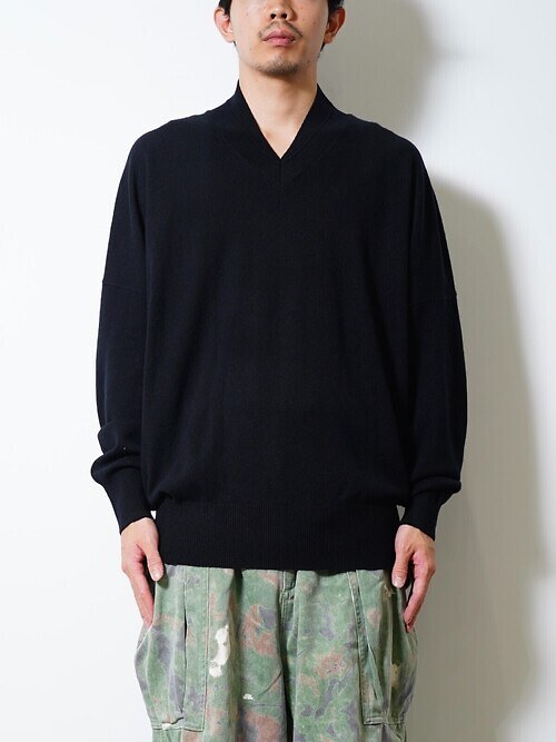 Draping Shawl Collar V Pullover｜nonnotte 男裝