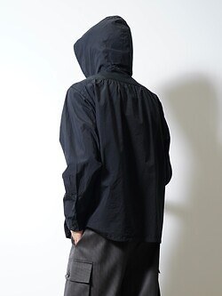 NULABEL MENS GARMENT DYED HOODED SHIRT IMAGE6