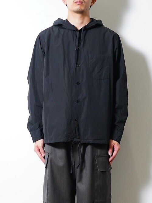 GARMENT DYED HOODED SHIRT｜NULABEL 남성