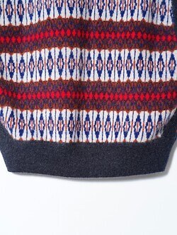 BISOWN WOMENS & MENS CASHMERE MIX PATTERN VEST IMAGE5