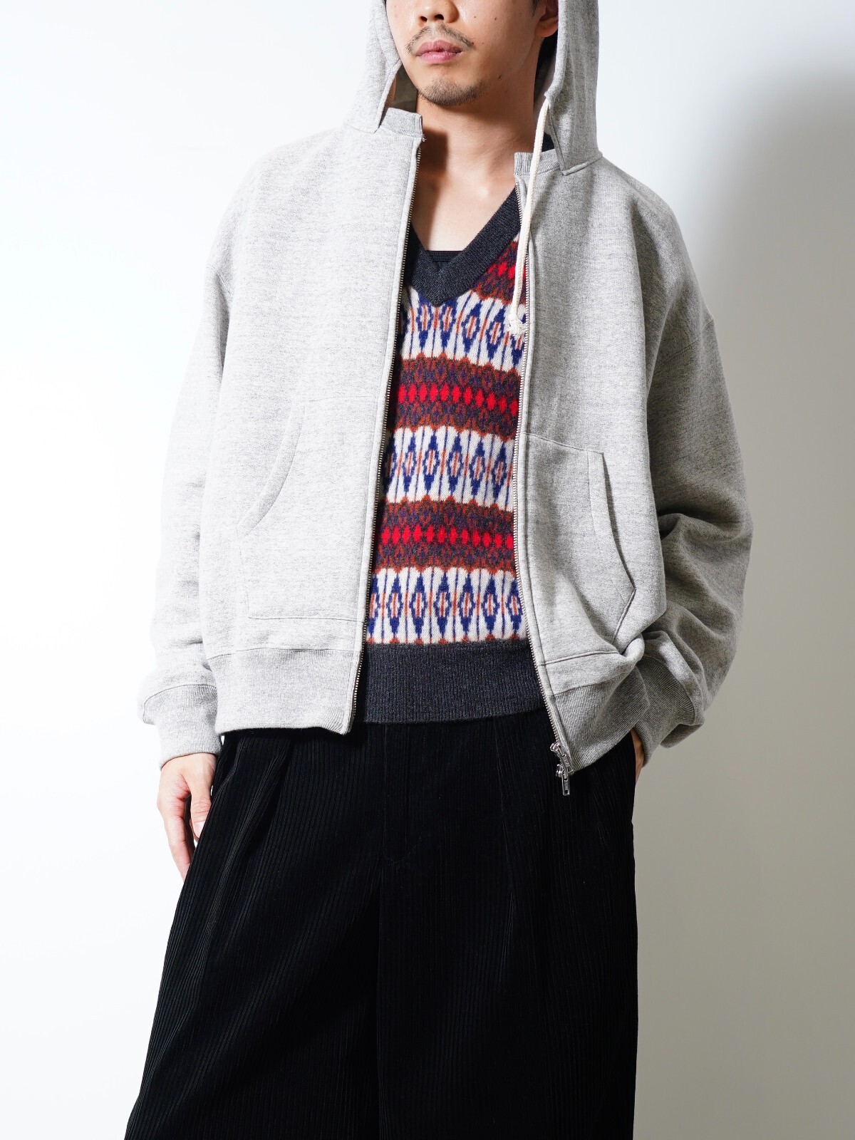 BISOWN WOMENS & MENS CASHMERE MIX PATTERN VEST IMAGE7