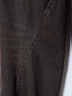 ネヴァーフォーゲット メンズ スリーディー ツイステッド ワイド レッグ ジーンズ 画像10