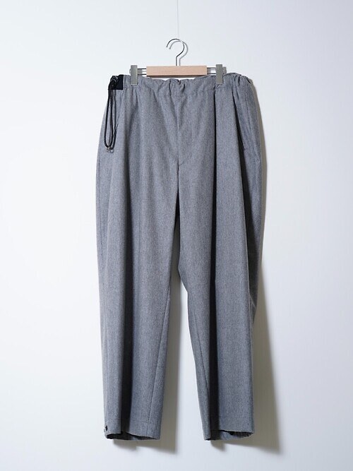 WOOL CASHMERE POPLIN MELTON NO-BRAINER PANTS｜ANTHEM A 男士