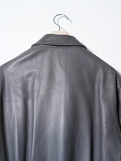 YOKE 남성 Lamb Leather Bomber Jacket 이미지8
