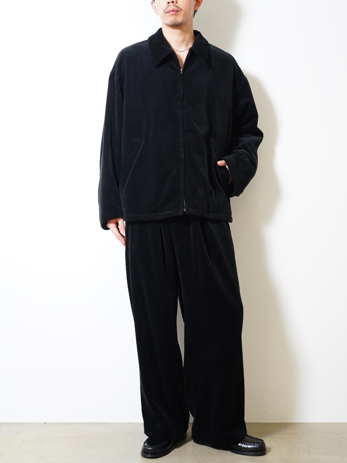 Blanc YM 男士 Corduroy Relax Trousers 写真13