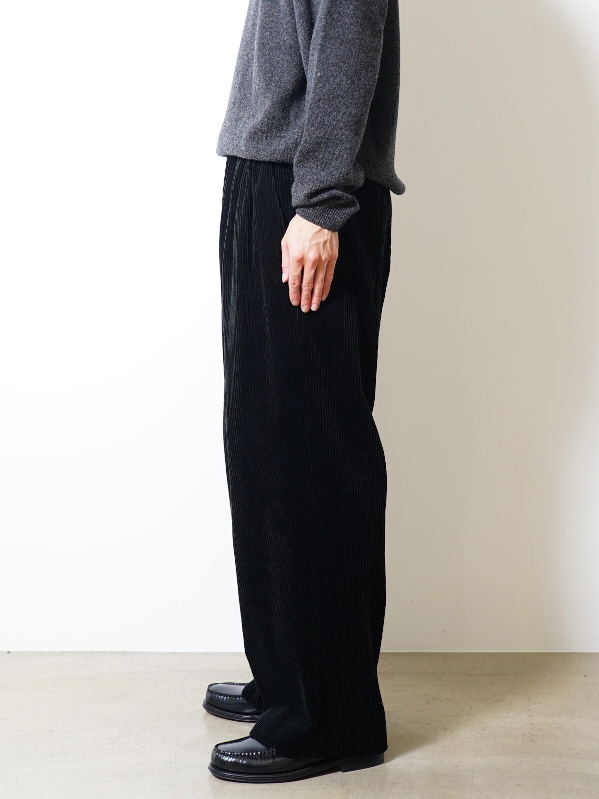 Blanc YM 男士 Corduroy Relax Trousers 写真10
