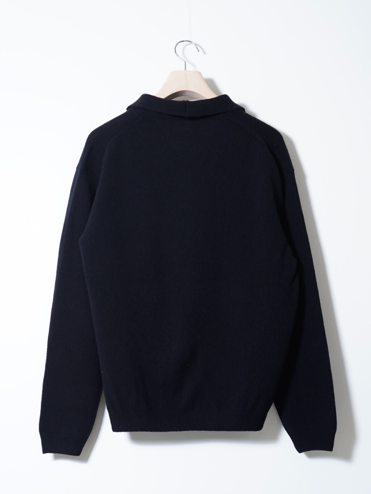 Blanc YM WOMENS & MENS Wool Open Collar Knit Shirts IMAGE16