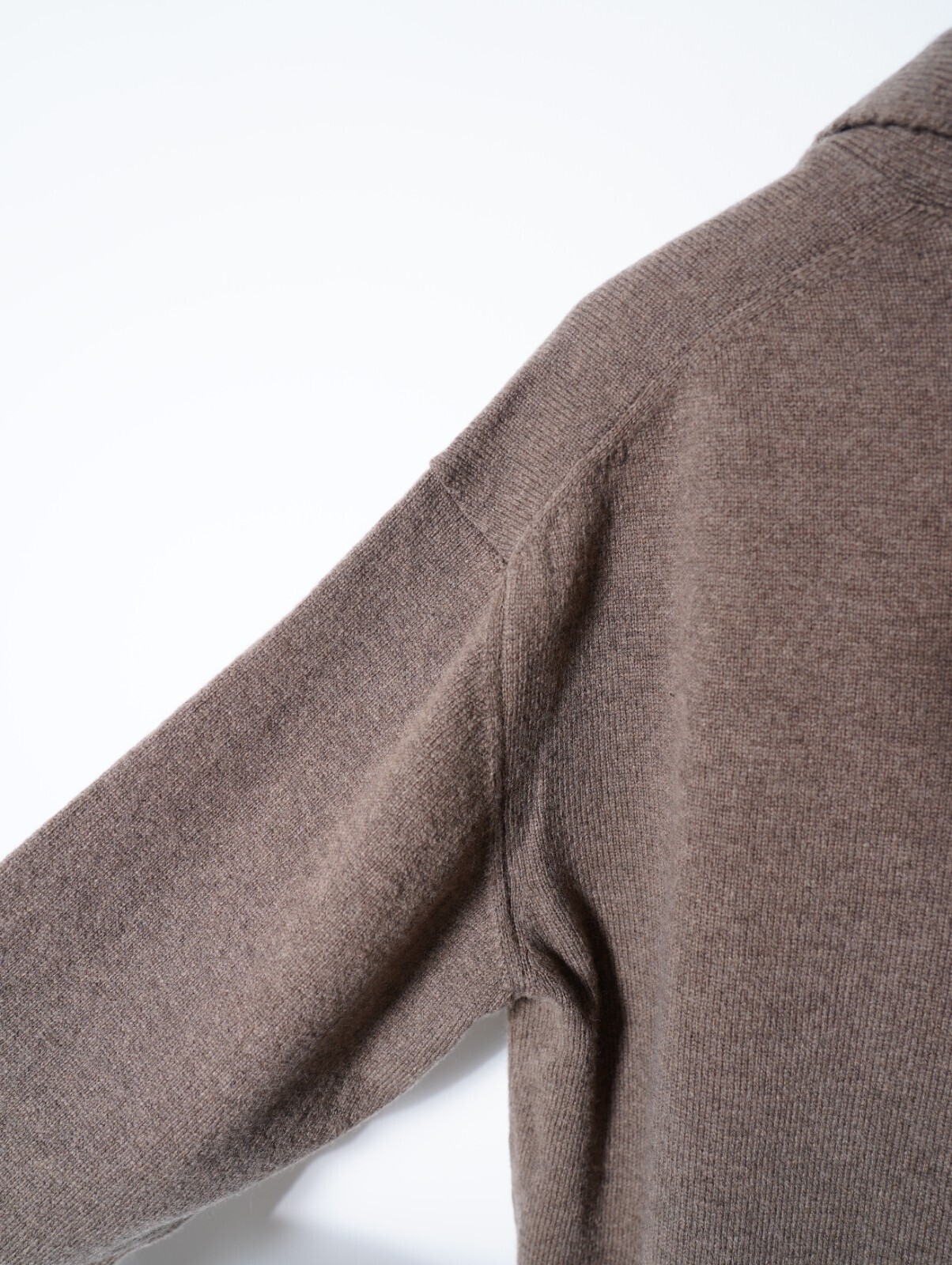 Blanc YM WOMENS & MENS Wool Open Collar Knit Shirts IMAGE7