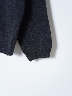 Blanc YM WOMENS & MENS Wool Open Collar Knit Shirts IMAGE12