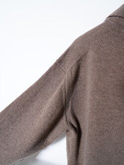 Blanc YM WOMENS & MENS Wool Open Collar Knit Shirts IMAGE7