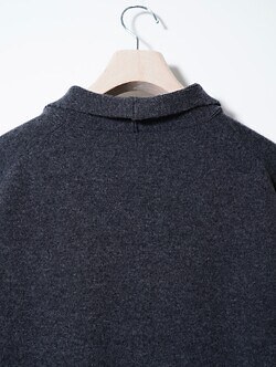 Blanc YM WOMENS & MENS Wool Open Collar Knit Shirts IMAGE11