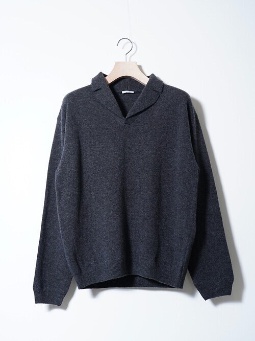 Wool Open Collar Knit Shirts｜Blanc YM 女士 & 男士