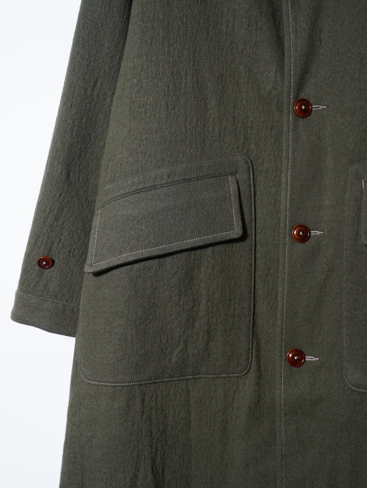 SHUREN 男士 BRUSHED COTTON WOOL TWILL COAT 图片7