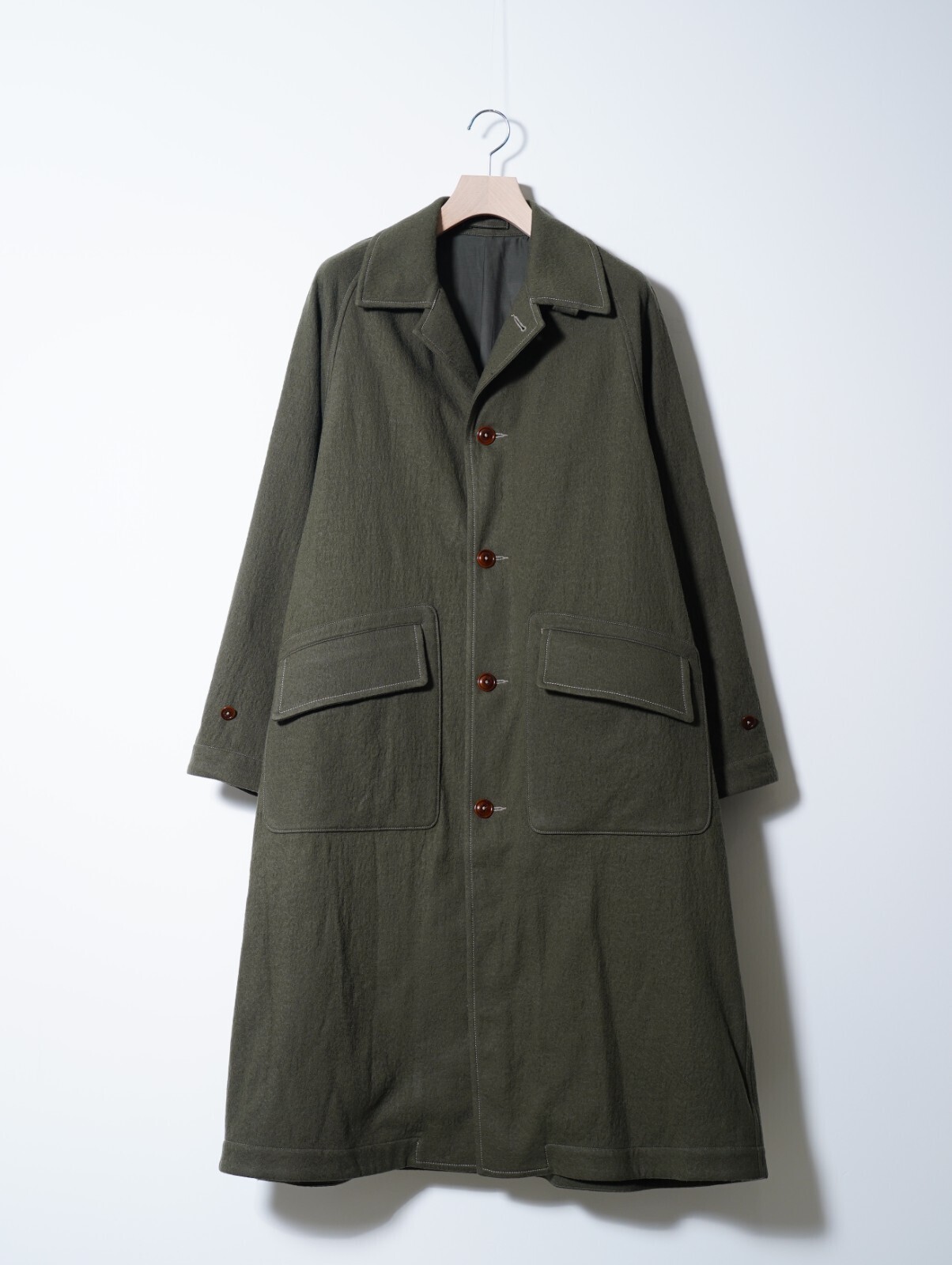SHUREN 男士 BRUSHED COTTON WOOL TWILL COAT 图片1