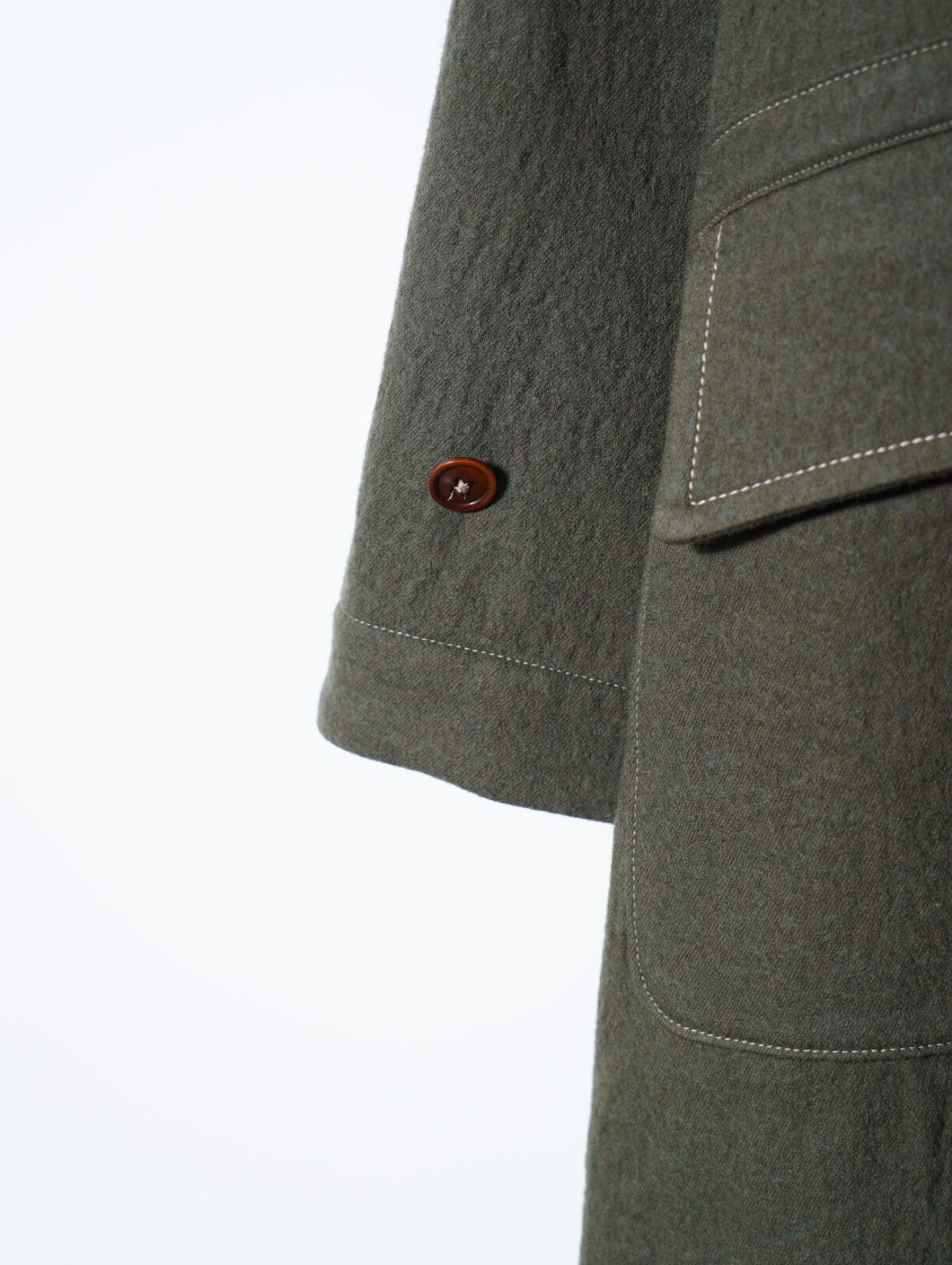 SHUREN 男士 BRUSHED COTTON WOOL TWILL COAT 图片9