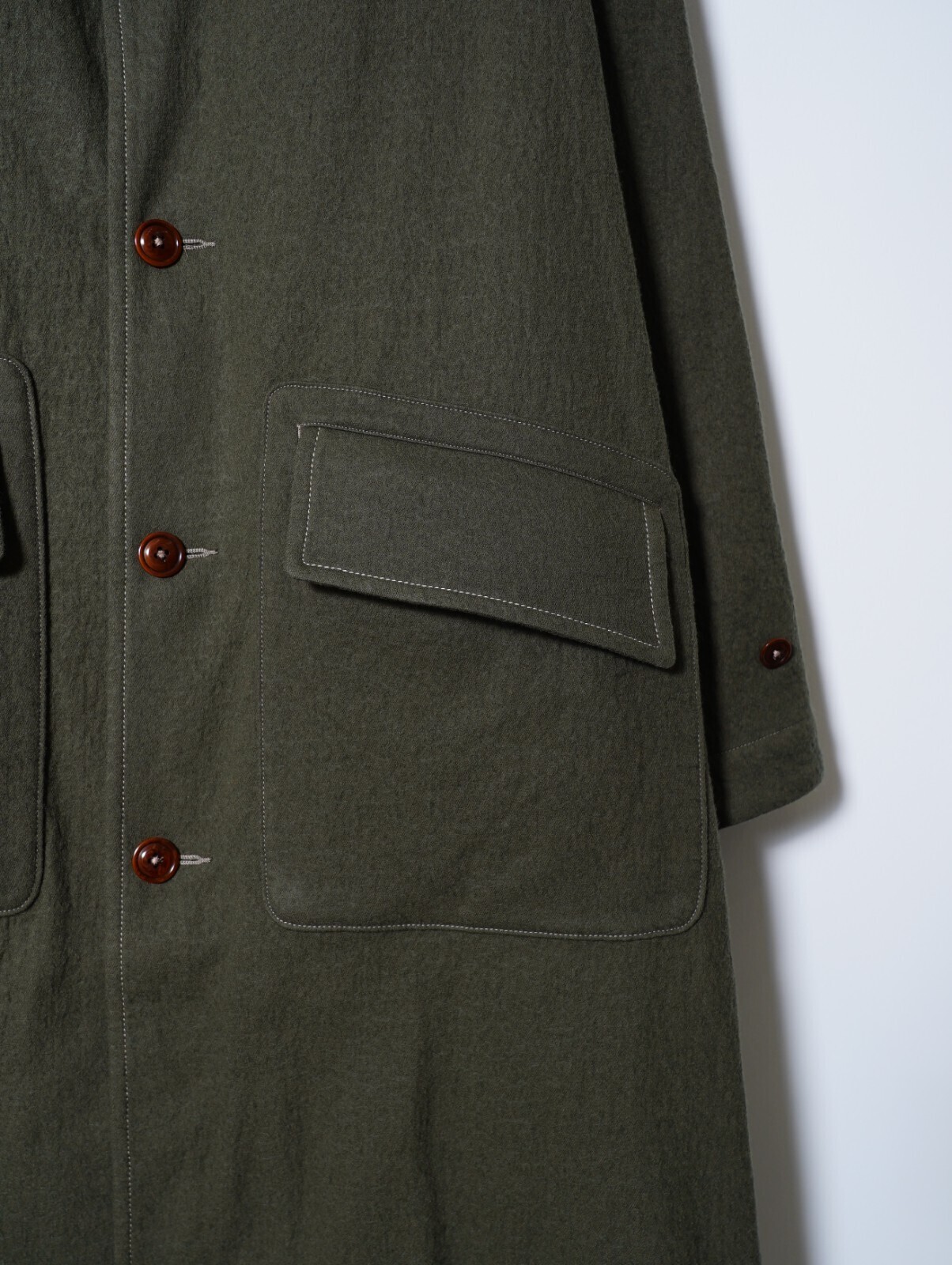 SHUREN 男士 BRUSHED COTTON WOOL TWILL COAT 图片8