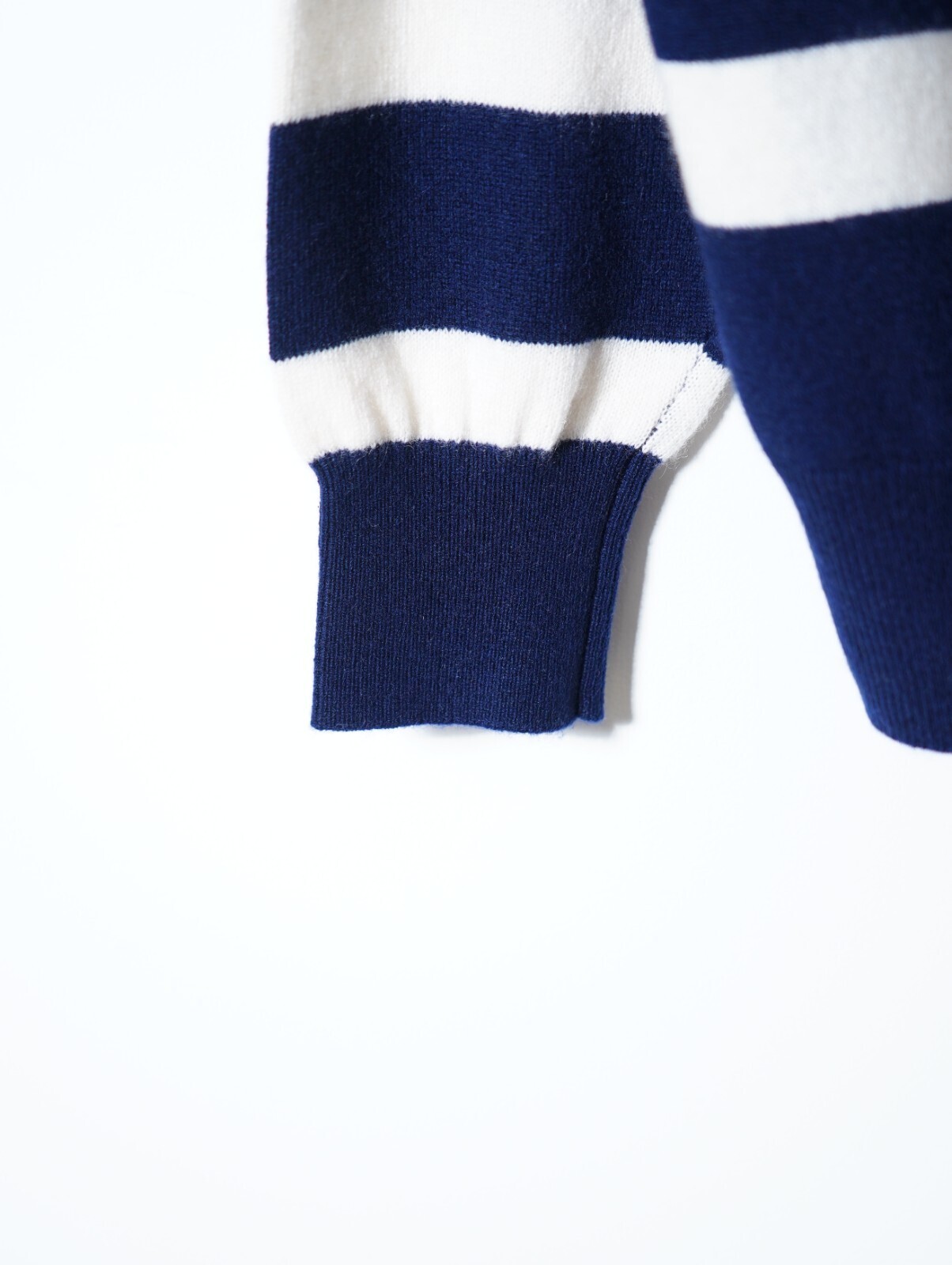 FUJI 男裝 CASHMERE BORDER SKIPPER KNIT 圖片4