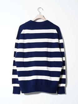 FUJI 男裝 CASHMERE BORDER SKIPPER KNIT 圖片2