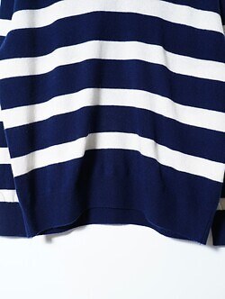 FUJI 男裝 CASHMERE BORDER SKIPPER KNIT 圖片7