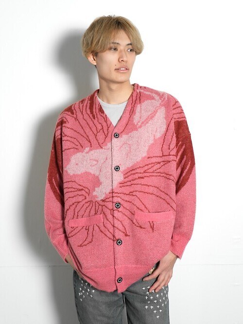 “Leopard” Mohair Cardigan Knit｜DAIRIKU WOMENS & MENS