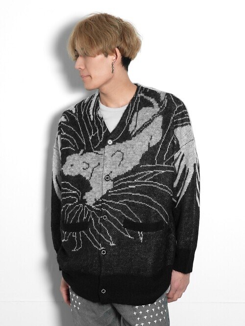 “Leopard” Mohair Cardigan Knit｜DAIRIKU WOMENS & MENS