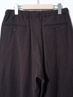 ULTERIOR 남성 WASHED W/S HERRINGBONE DRAWSTRING WIDE PANTS 이미지7