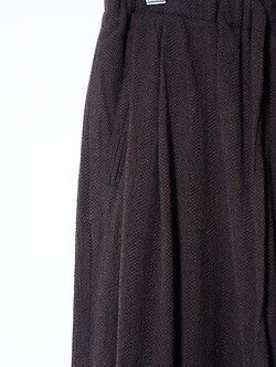 ULTERIOR 남성 WASHED W/S HERRINGBONE DRAWSTRING WIDE PANTS 이미지5